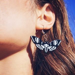 OCCULT MOTH EARRINGS